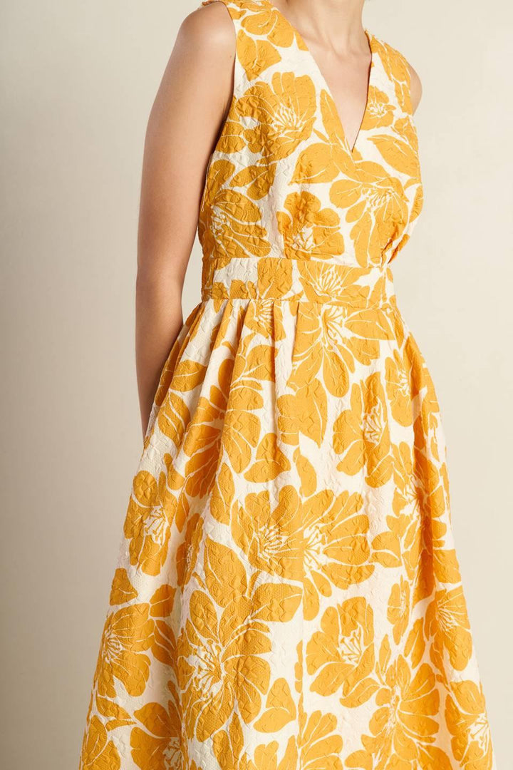 STARDUST STARLIGHT WOVEN MIDI DRESS — gallery