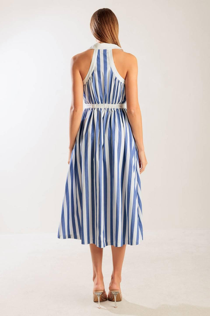 WAIT FOR IT WOVEN MIDI DRESS — gallery