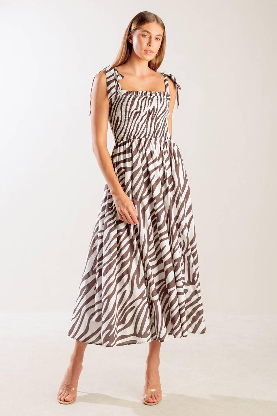 DANCING WITH THE WOVEN MIDI DRESS — gallery