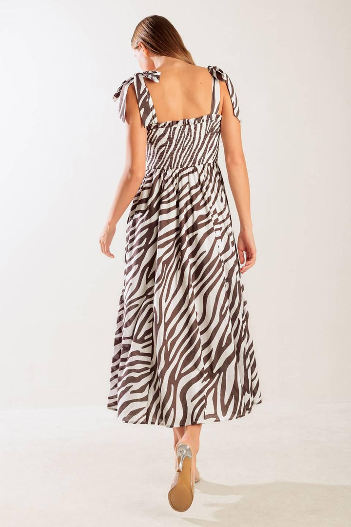 DANCING WITH THE WOVEN MIDI DRESS — gallery