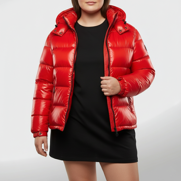 Insulated Puffer Coat in Plus Sizes for Women