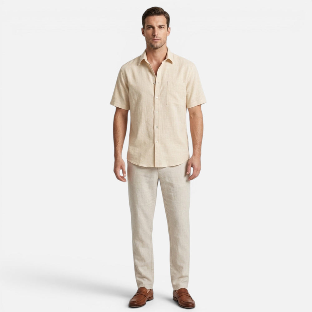 Cotton Blend Beach Shirt for Men - gallery
