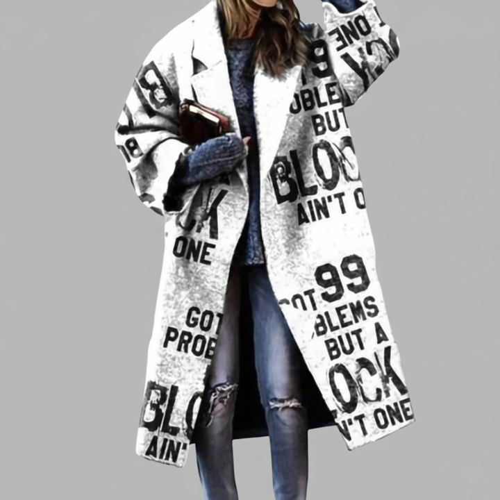 Long Wool Overcoat - Generous Cut, Mid-Calf Length
