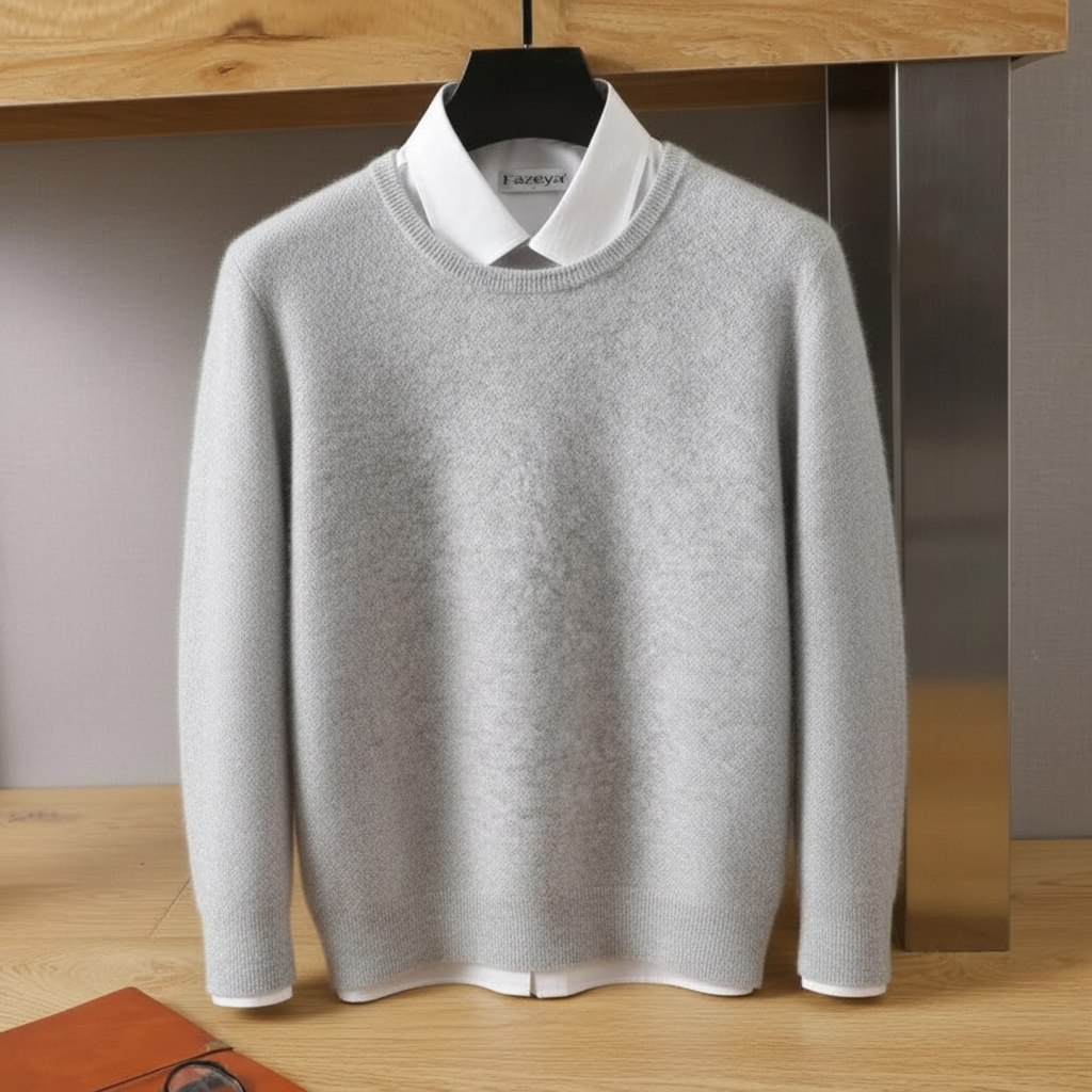 Classic Round-Neck Knit Jumper - Plus Size Options