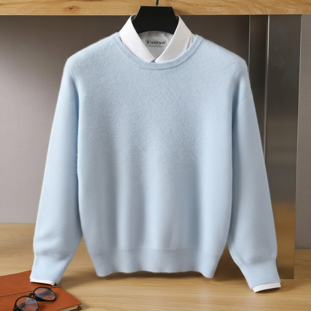 Classic Round-Neck Knit Jumper - Plus Size Options