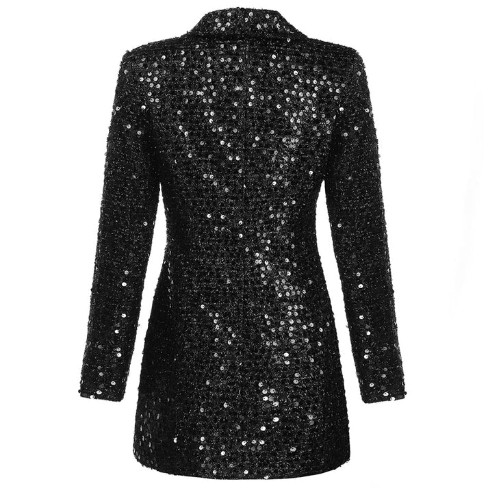 Glitter Blazer Dress in a Slim Tailored Silhouette