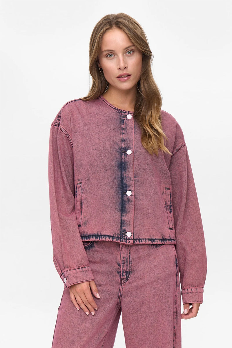 Brooklyn Heather Rose Denim Jacket for Women - gallery