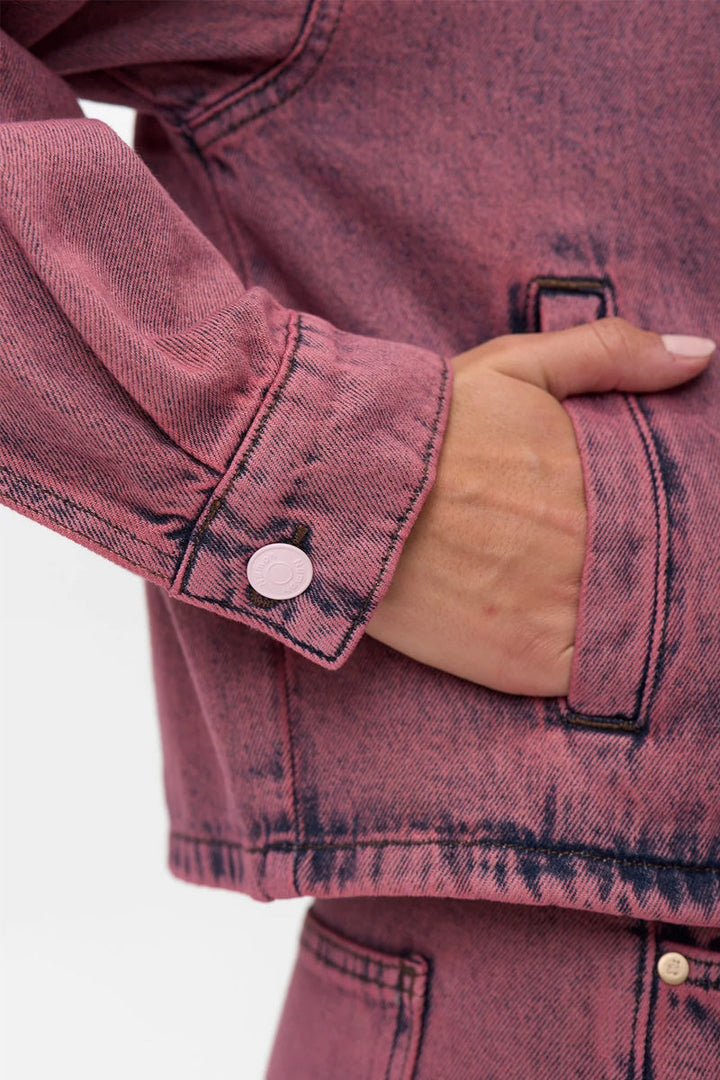 Brooklyn Heather Rose Denim Jacket for Women - gallery