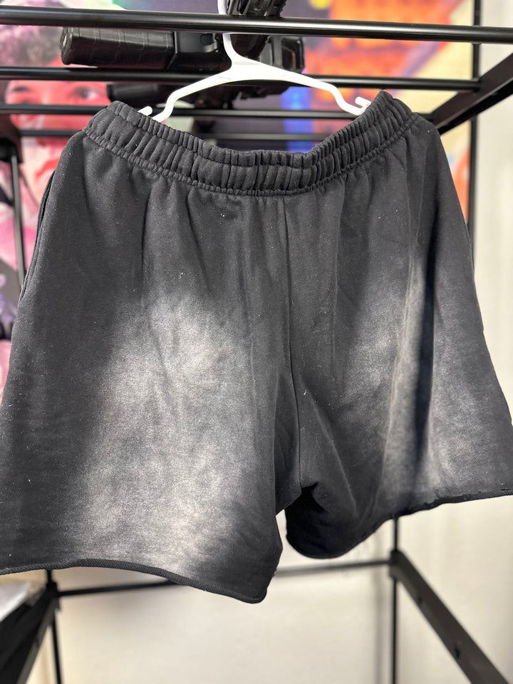Black Heavyweight Cotton Shorts for Men - gallery