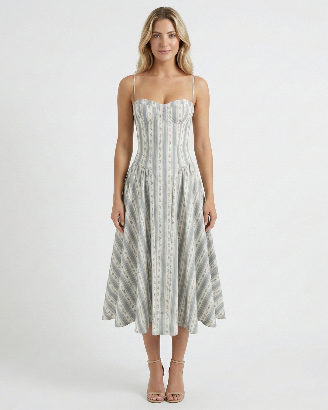Isola Striped Midi Dress for Women