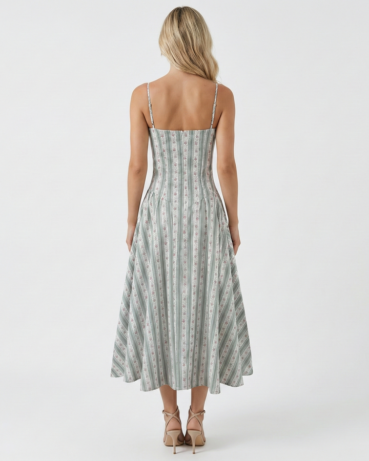 Isola Striped Midi Dress for Women - gallery