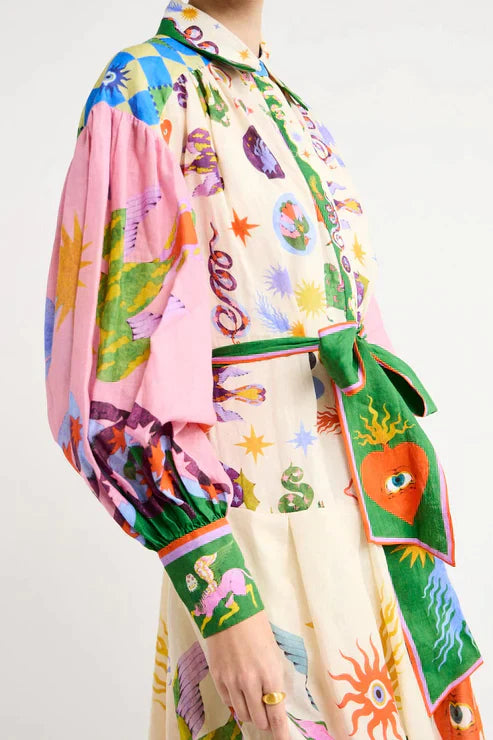 Long Floral Retro-Style Dress for an Easy Weekend Look