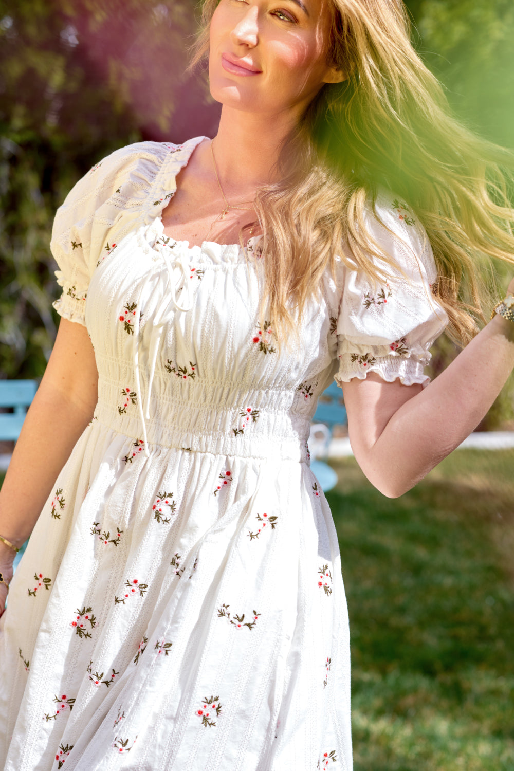 Jessie Dress in Ditsy Embroidery for Women - gallery