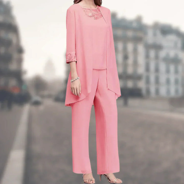 Women's Tailored Three-Piece Blazer and Trouser Suit