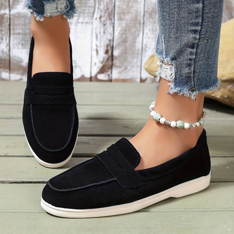 Round Toe Slip-On Slippers for Everyday Wear