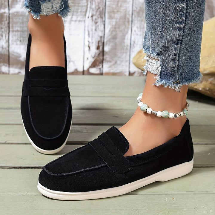 Round Toe Slip-On Slippers for Everyday Wear