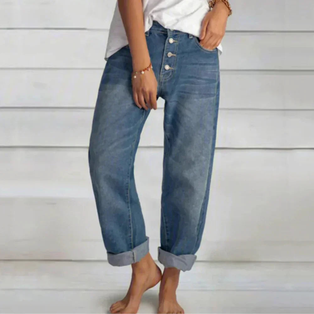 Wide-Leg Tailored Trousers with Contrast Detailing