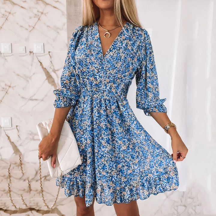 Bohemian Summer Dress in a Relaxed Midi Length