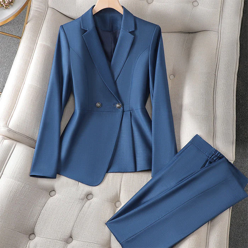 Elena Blazer Set - Structured Double-Breasted Tailoring