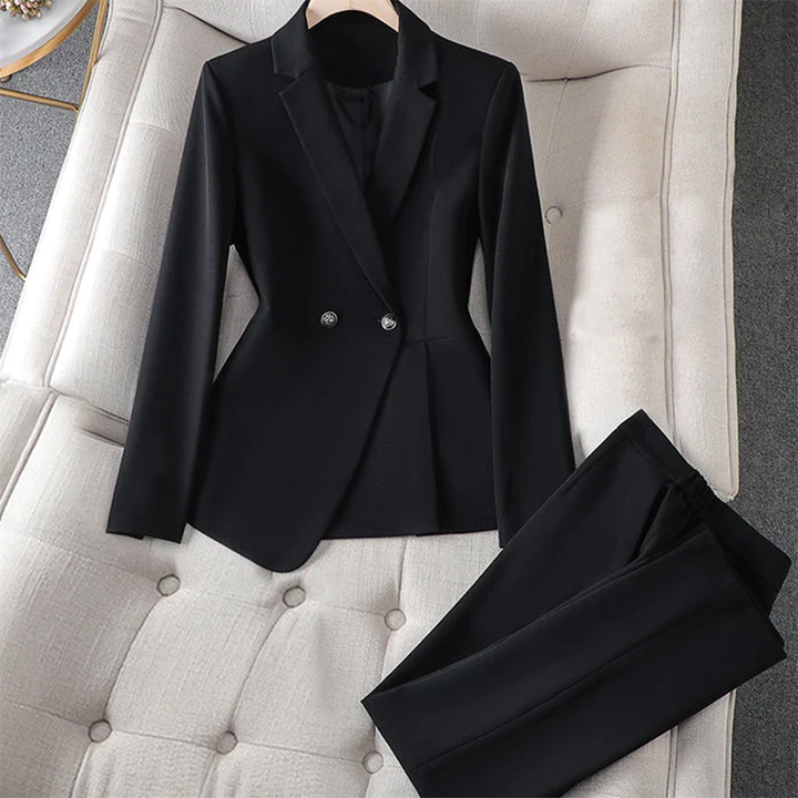 Elena Blazer Set - Structured Double-Breasted Tailoring