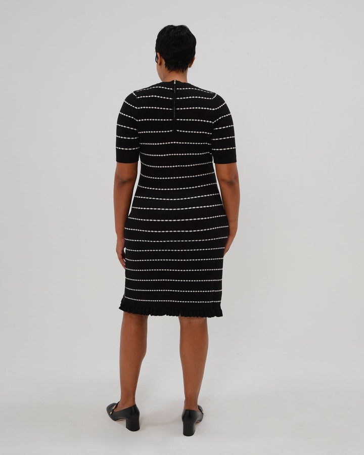 MARION ReNew - Louie Striped Knit Maternity & Nursing Dress — gallery