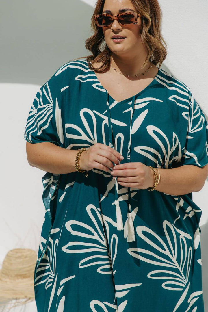 Celeste Long Kaftan Dress for Women - gallery