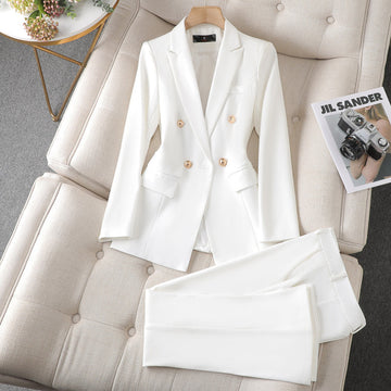 Fur Coat and Coordinated Accessory Set for Women