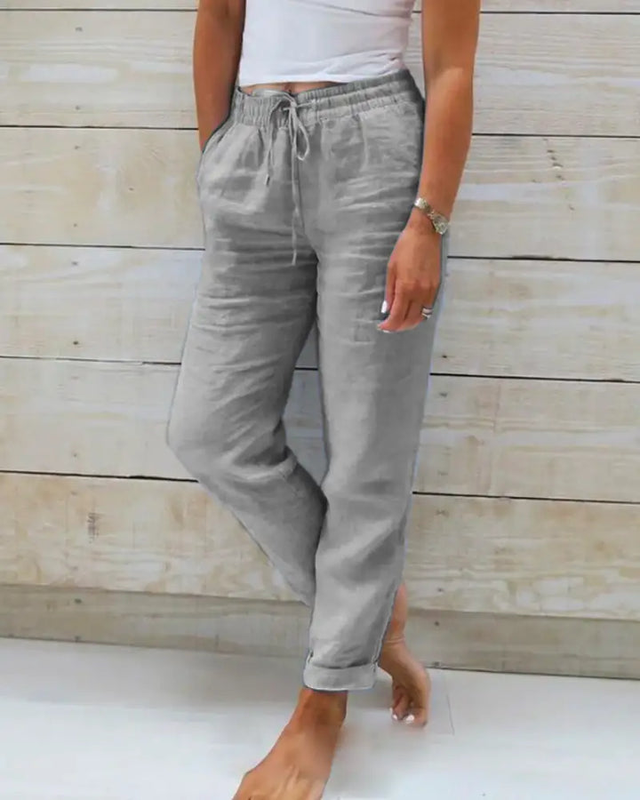 Linen Pants for Trousers for Women - gallery