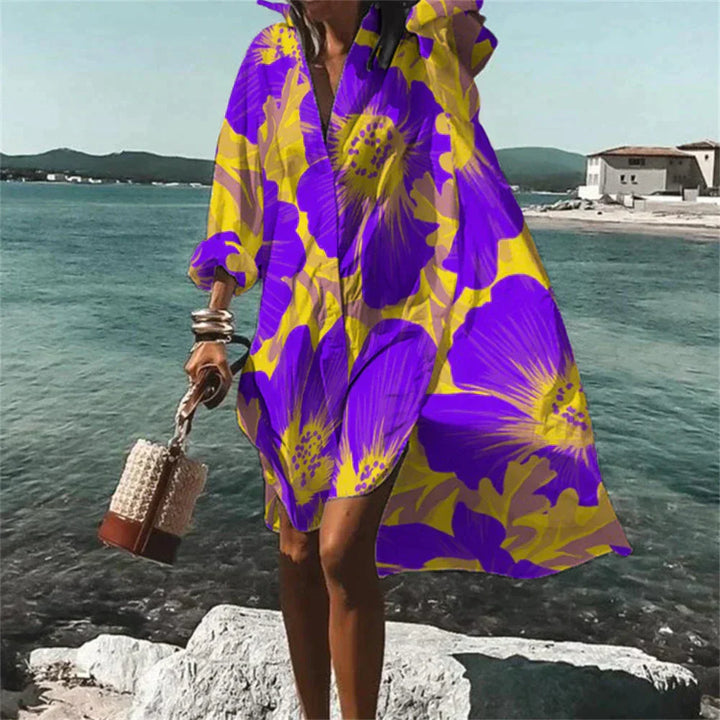 Lightweight Printed Beach Cover-Up Dress for Women