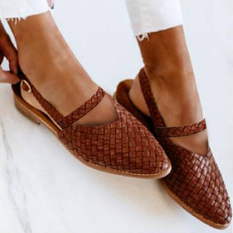 Strappy Flat Sandals with Adjustable Buckle Strap
