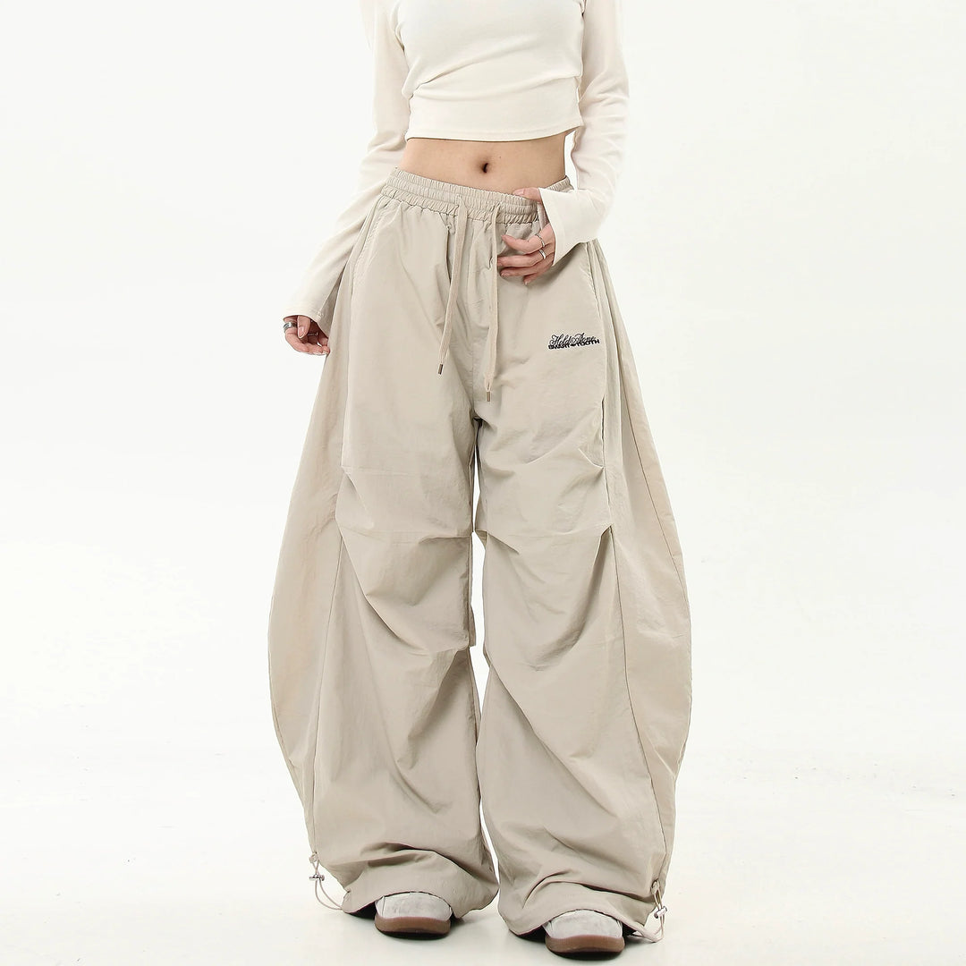 Desert Drift Parachute Pants Trousers for Women - Khaki Thin Version