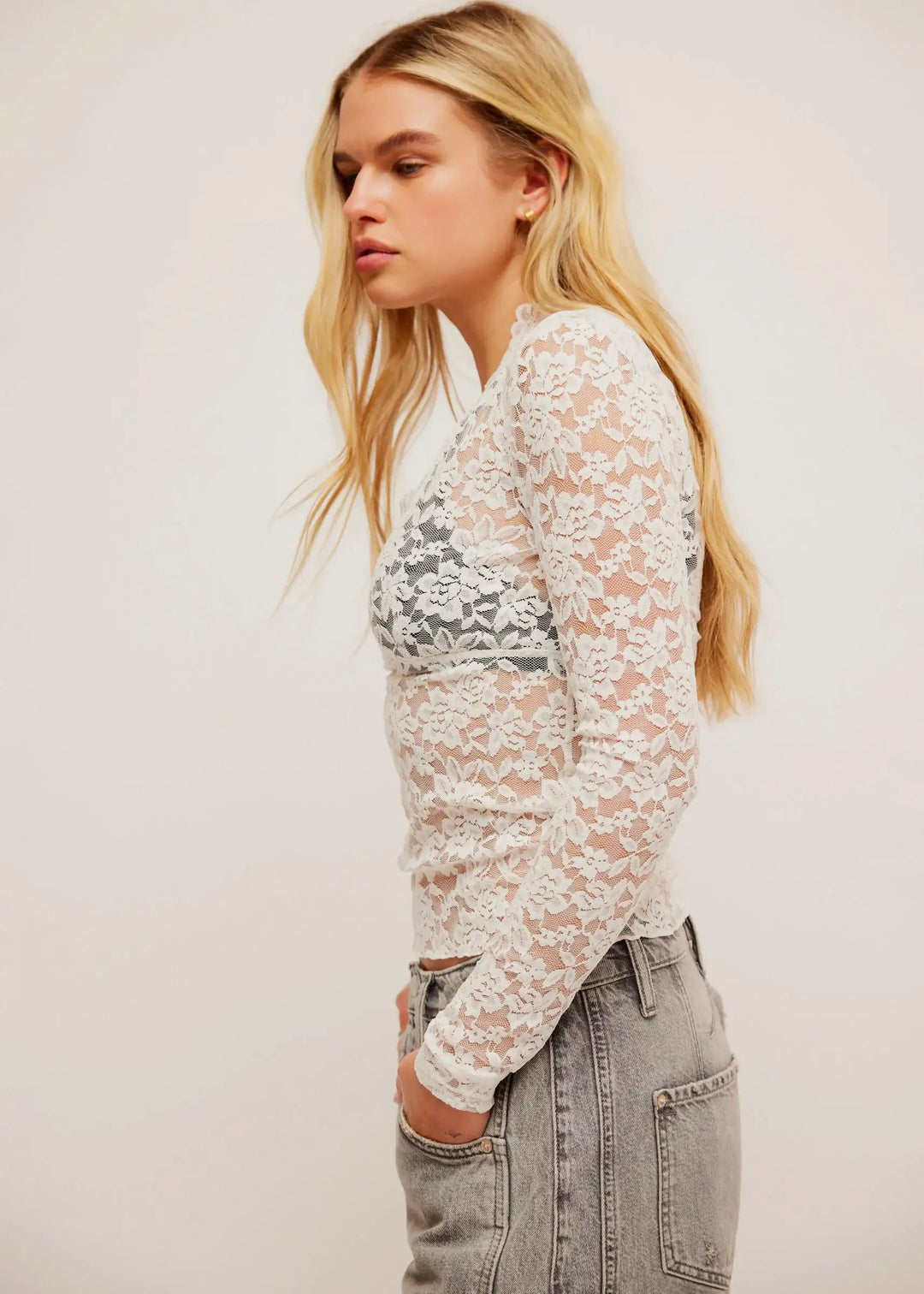 All Day Lace Long Sleeve Top for Women - gallery