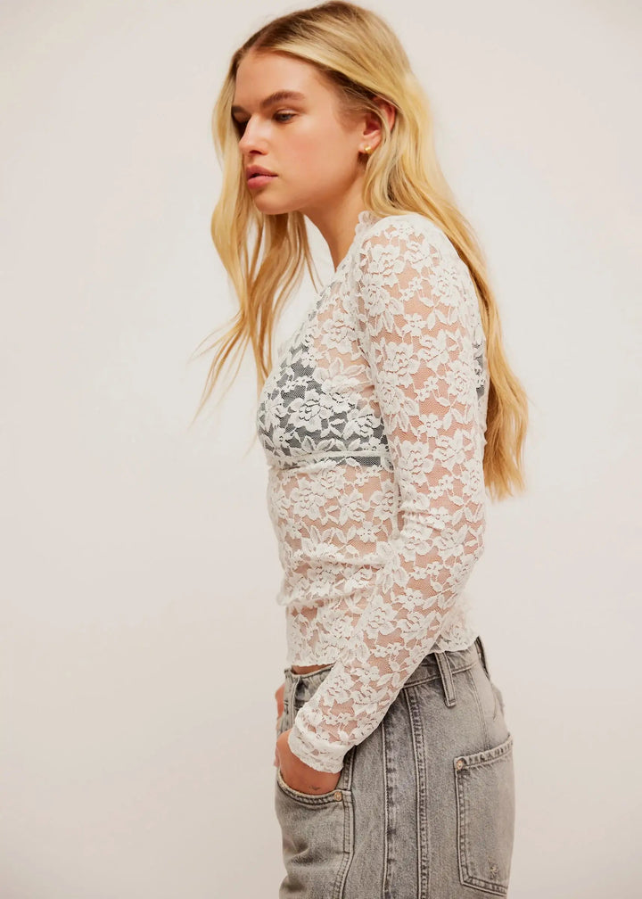 All Day Lace Long Sleeve Top for Women - gallery