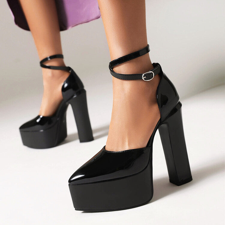 High Heel Court Shoes in a Sharp Pointed Silhouette