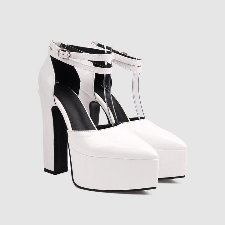 High Heel Court Shoes in a Sharp Pointed Silhouette