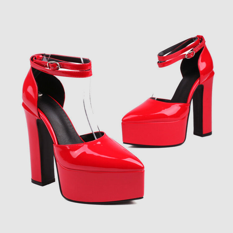 High Heel Court Shoes in a Sharp Pointed Silhouette
