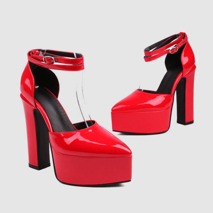 High Heel Court Shoes in a Sharp Pointed Silhouette