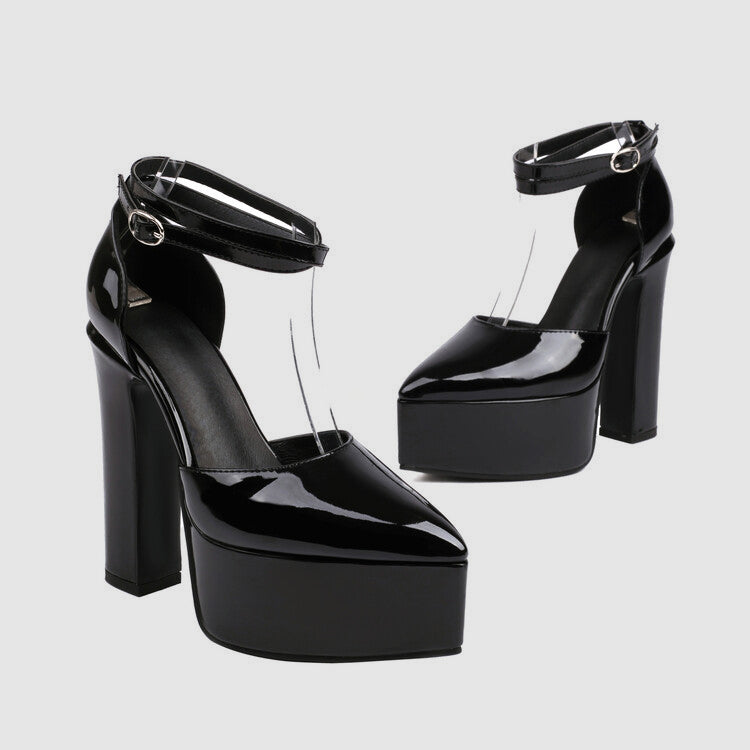 High Heel Court Shoes in a Sharp Pointed Silhouette