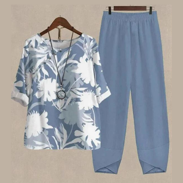 Printed Two-Piece Set for Warm Weather Weekends