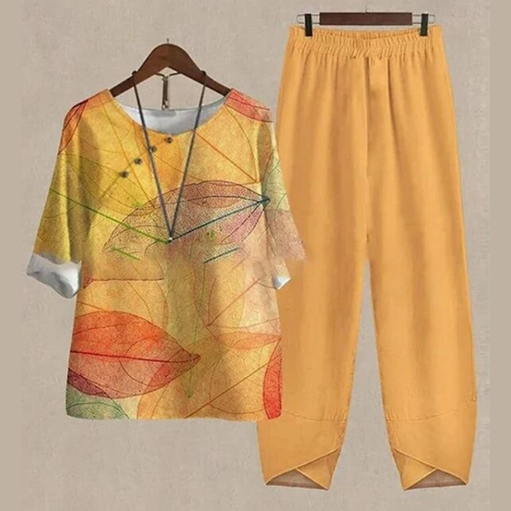 Printed Two-Piece Set for Warm Weather Weekends