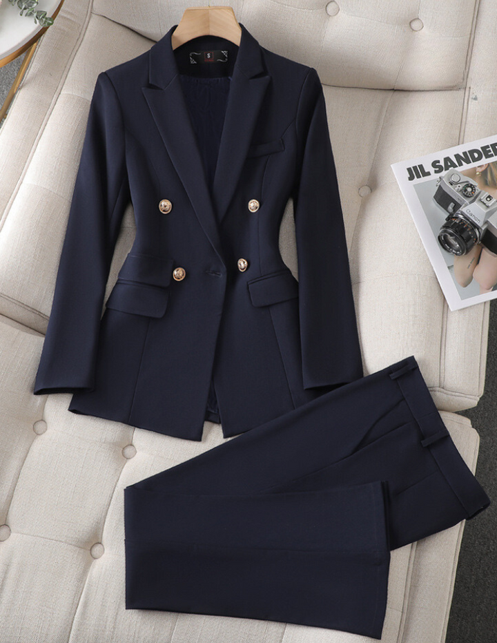 Fur Coat and Coordinated Accessory Set for Women