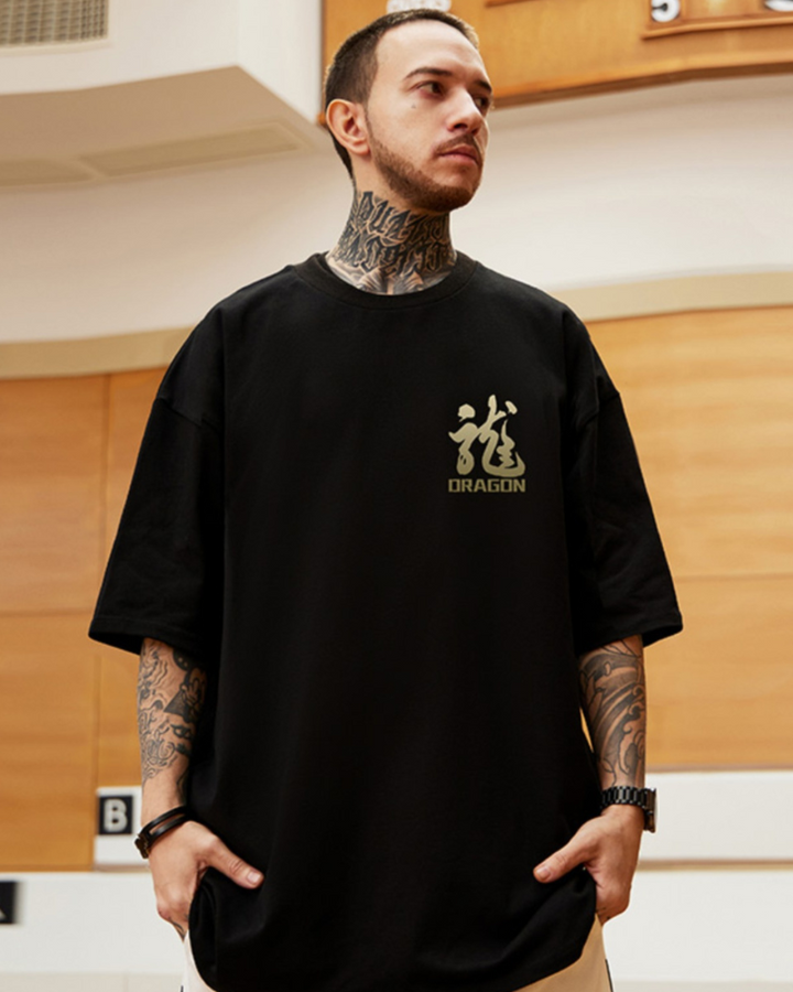 Oversize Streetwear Dragon T-Shirt - gallery