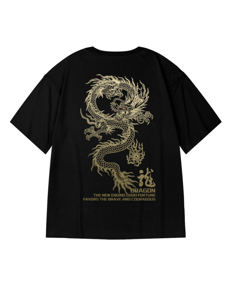 Oversize Streetwear Dragon T-Shirt - gallery