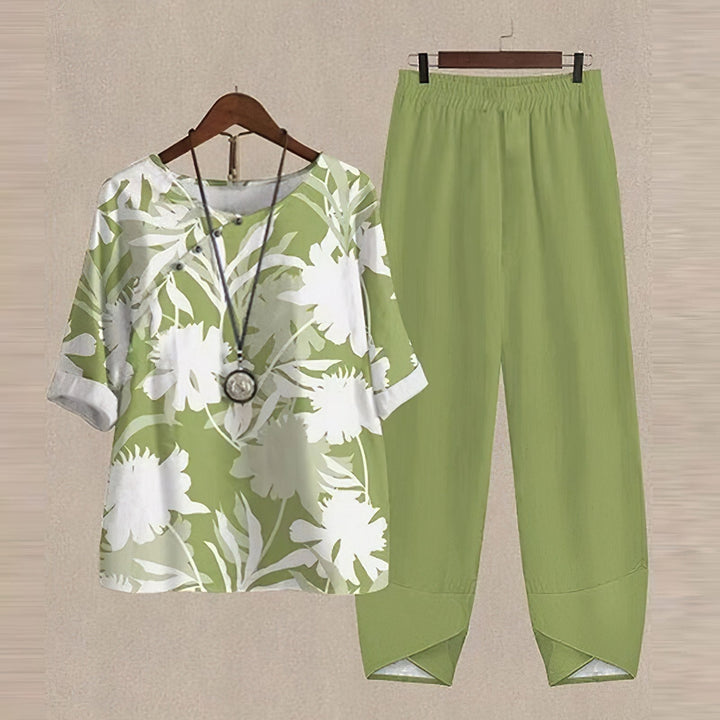 Printed Two-Piece Set for Warm Weather Weekends
