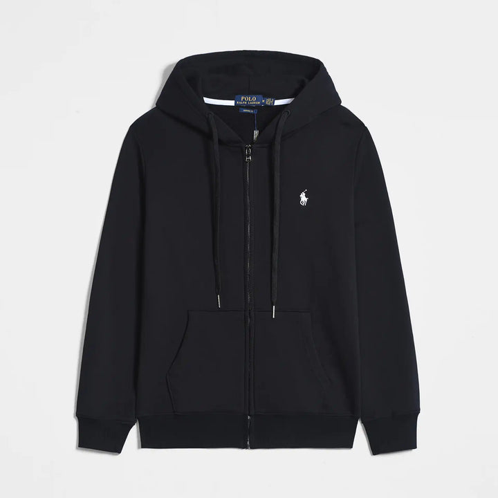 Hoodie Sweatsuit for Men - Black (White Pony)