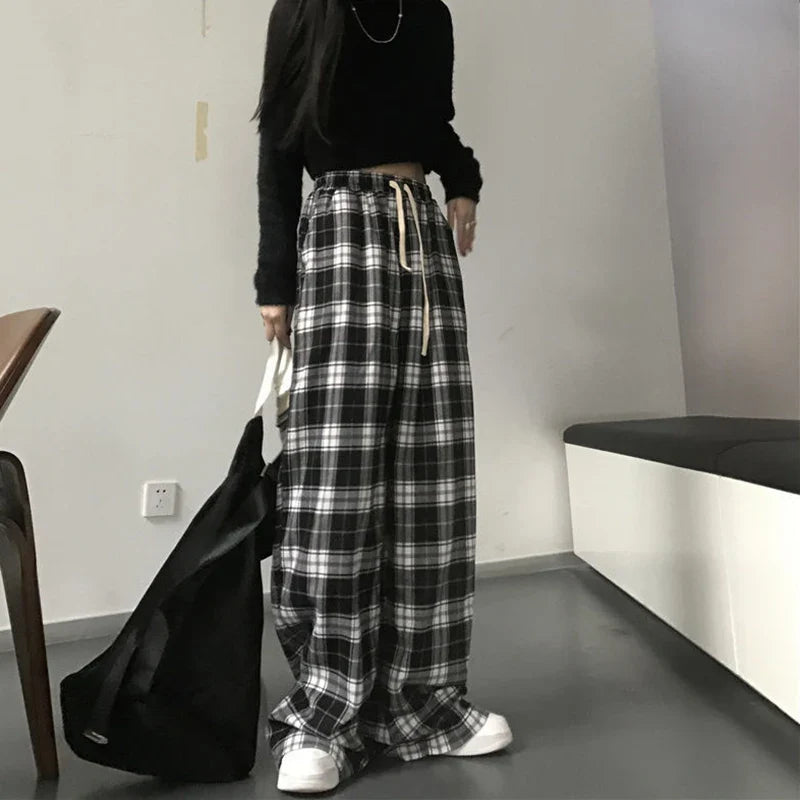 Plaid Pants Trousers for Women - gallery