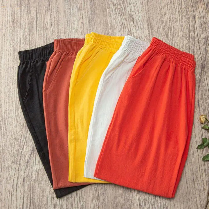 Casual Cotton and Linen Harem Pants for Women - gallery