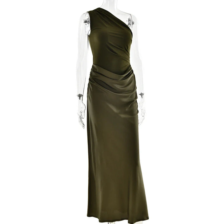 Julissia Satin One Shoulder Dress for Women - gallery