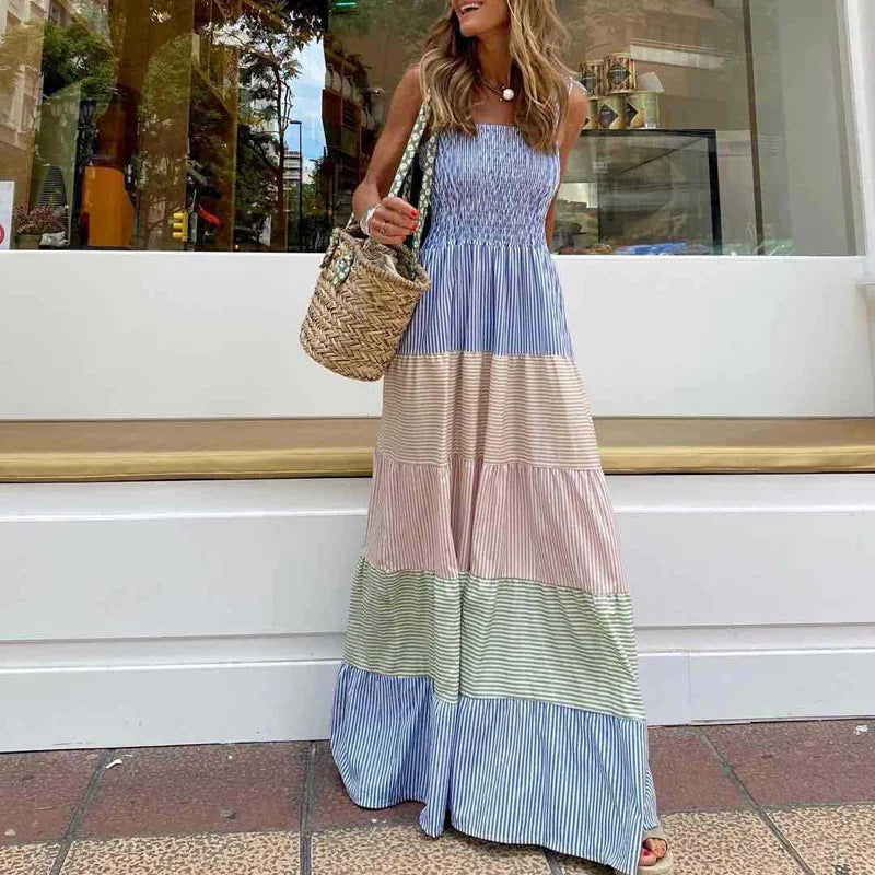 Bohemian-Print Maxi Dress for a Relaxed Summer Look