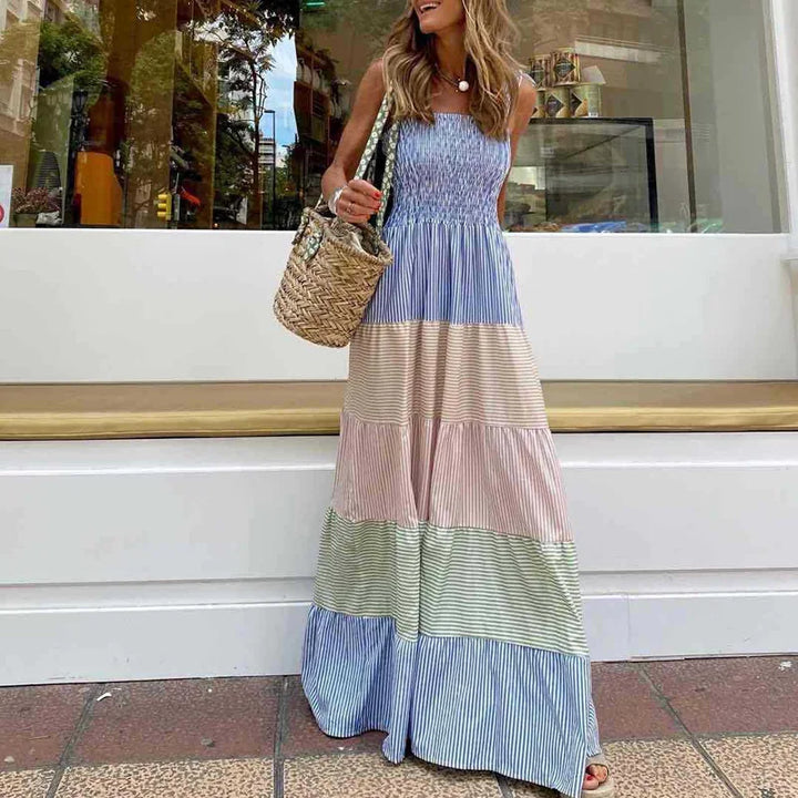 Bohemian-Print Maxi Dress for a Relaxed Summer Look